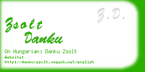 zsolt danku business card